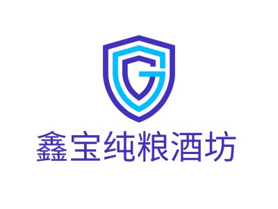 鑫寶純糧酒坊LOGO設計