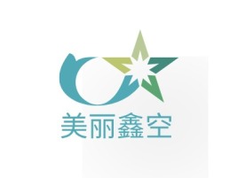 美丽鑫空logo标志设计