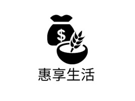 惠享生活品牌logo设计