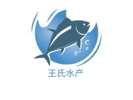 王氏水产品牌logo设计