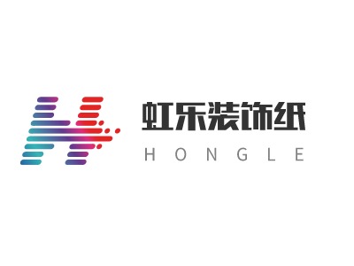 虹乐装饰纸LOGO设计