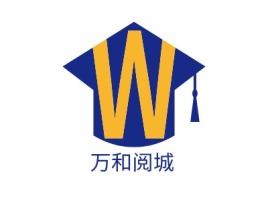 万和阅城logo标志设计