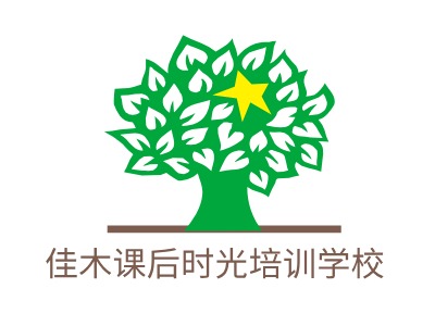 佳木课后时光培训学校LOGO设计