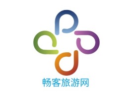 畅客旅游网logo标志设计