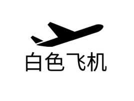 白色飞机公司logo设计