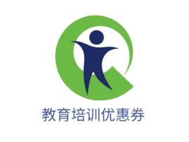 教育培训优惠券logo标志设计