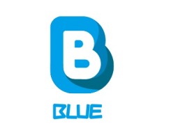 BLUE店铺标志设计
