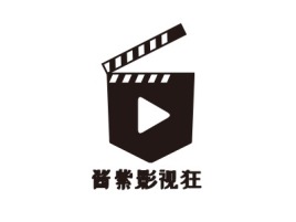 天津酱紫影视狂logo标志设计