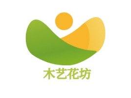 木艺花坊品牌logo设计