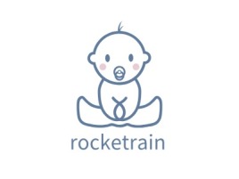 rocketrain门店logo设计