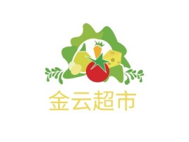 云南金云超市店铺标志设计