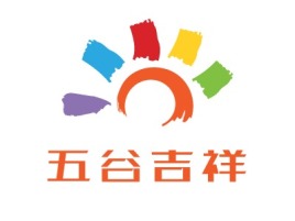 五谷吉祥品牌logo设计