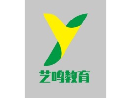 河北艺鸣教育logo标志设计