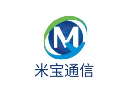 米宝通信公司logo设计