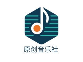 原创音乐社logo标志设计