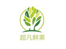 陕西超凡鲜果品牌logo设计