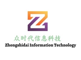 众时代信息科技logo标志设计