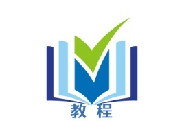 教  程logo标志设计