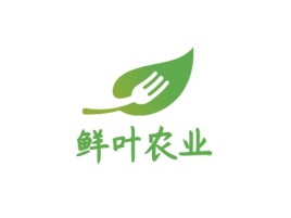 鲜叶农业品牌logo设计