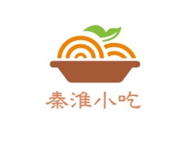 江西秦淮小吃店铺logo头像设计
