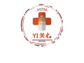 YI关心门店logo标志设计
