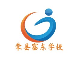荣县富东学校logo标志设计