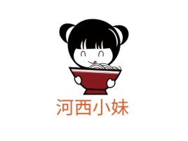 河西小妹logo标志设计