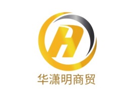 华潇明商贸logo标志设计