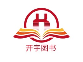 开宇图书logo标志设计
