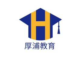 厚浦教育logo标志设计