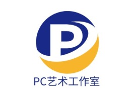PC艺术工作室logo标志设计