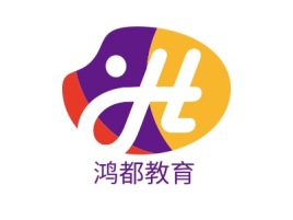 鸿都教育logo标志设计