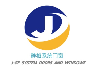 J-GE  SYSTEM  DOORS  AND  WINDOWSLOGO设计