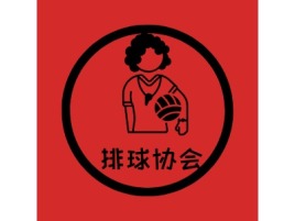 河池排球协会logo标志设计
