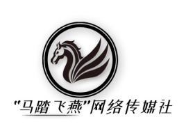 广西网络传媒社公司logo设计