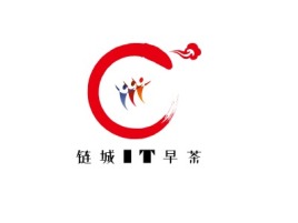 链城IT早茶公司logo设计
