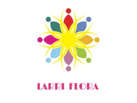 LARRI  FLORA店铺标志设计