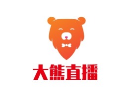 大熊直播logo标志设计