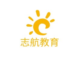 志航教育logo标志设计