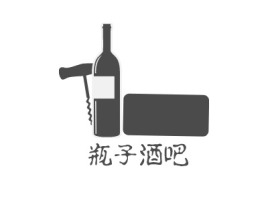 瓶子酒吧店铺logo头像设计