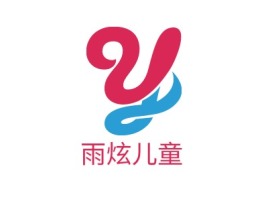 雨炫儿童logo标志设计