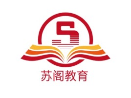 苏阁教育logo标志设计