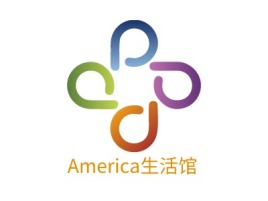 America生活馆店铺标志设计
