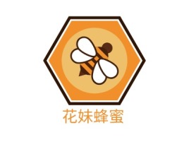 花妹蜂蜜品牌logo设计