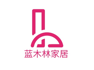 蓝木林家居LOGO设计