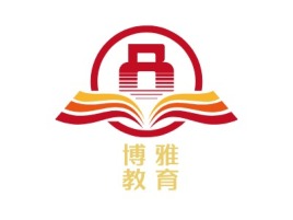 博雅教育logo标志设计