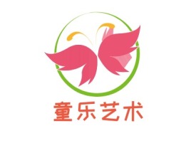 银川童乐艺术logo标志设计