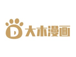 大木漫画logo标志设计