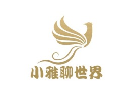 小雅聊世界logo标志设计