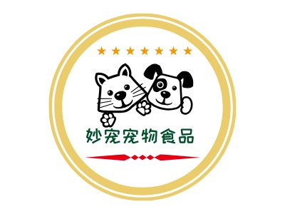 妙宠宠物食品工厂店LOGO设计